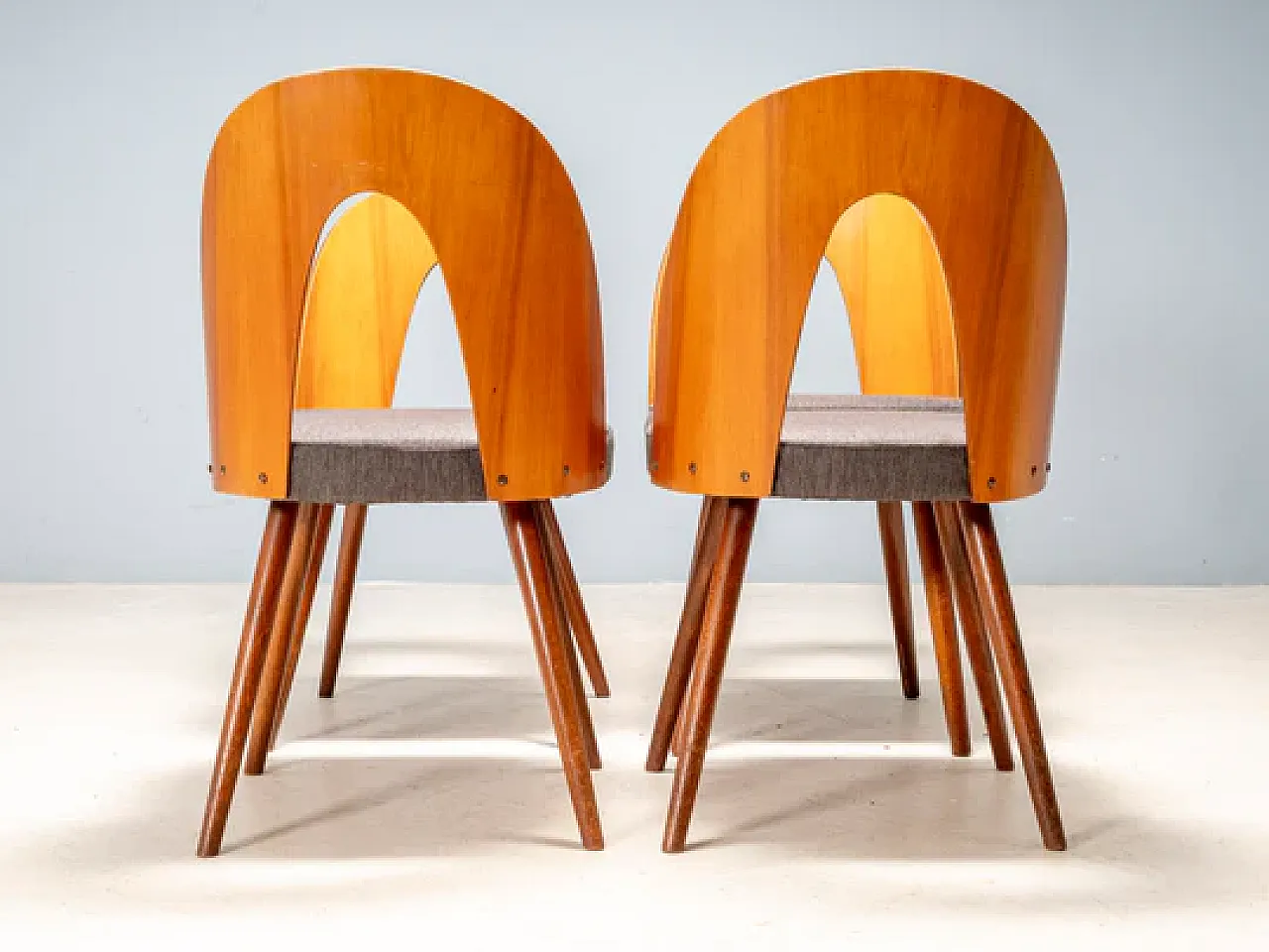 4 sedie da pranzo Antonín Šuman, anni '60 7