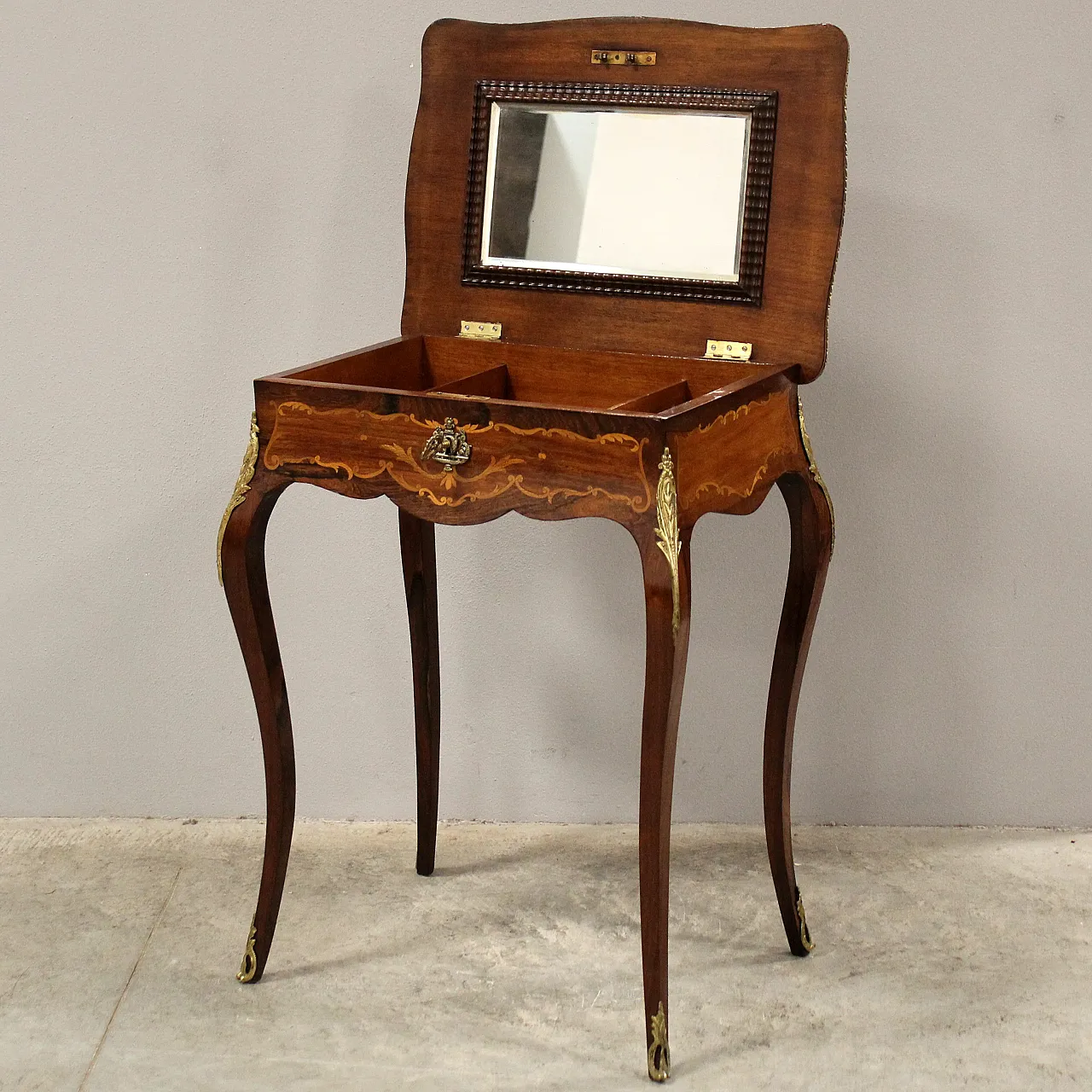 Napoleon III inlaid coffee table from the 19th century 6