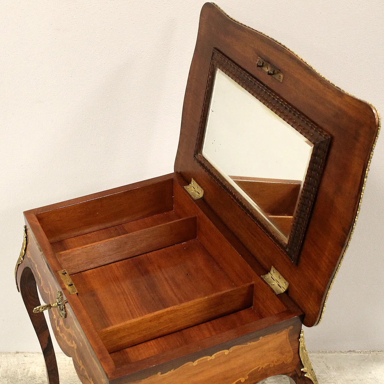 Napoleon III inlaid coffee table from the 19th century 8