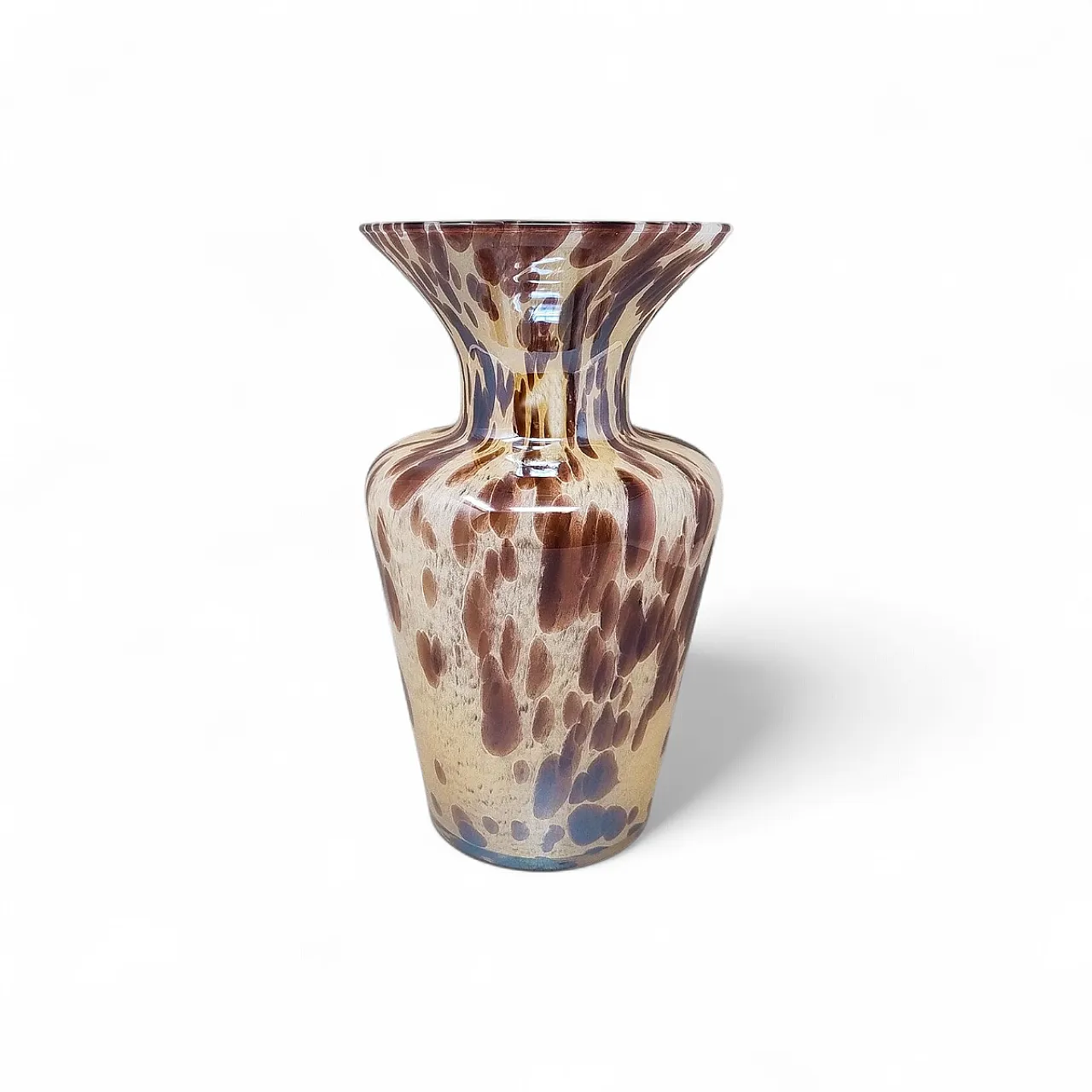 Vaso artigianale in vetro di Murano di Maestro del Vetro, anni '70 6