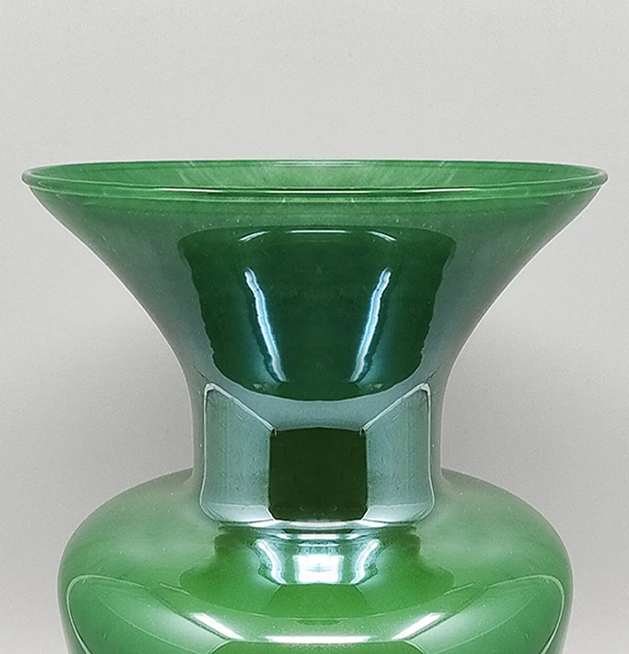 Vaso artigianale in vetro di Murano di Maestro del Vetro, anni '70 3