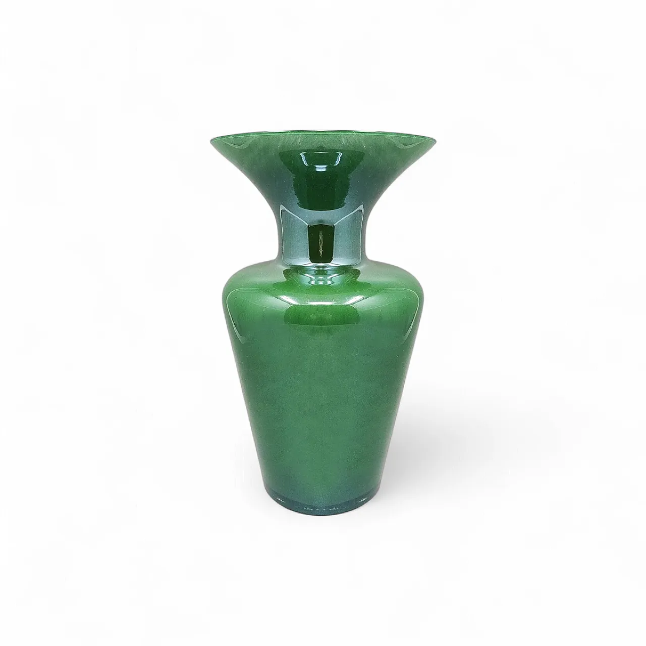 Vaso artigianale in vetro di Murano di Maestro del Vetro, anni '70 5