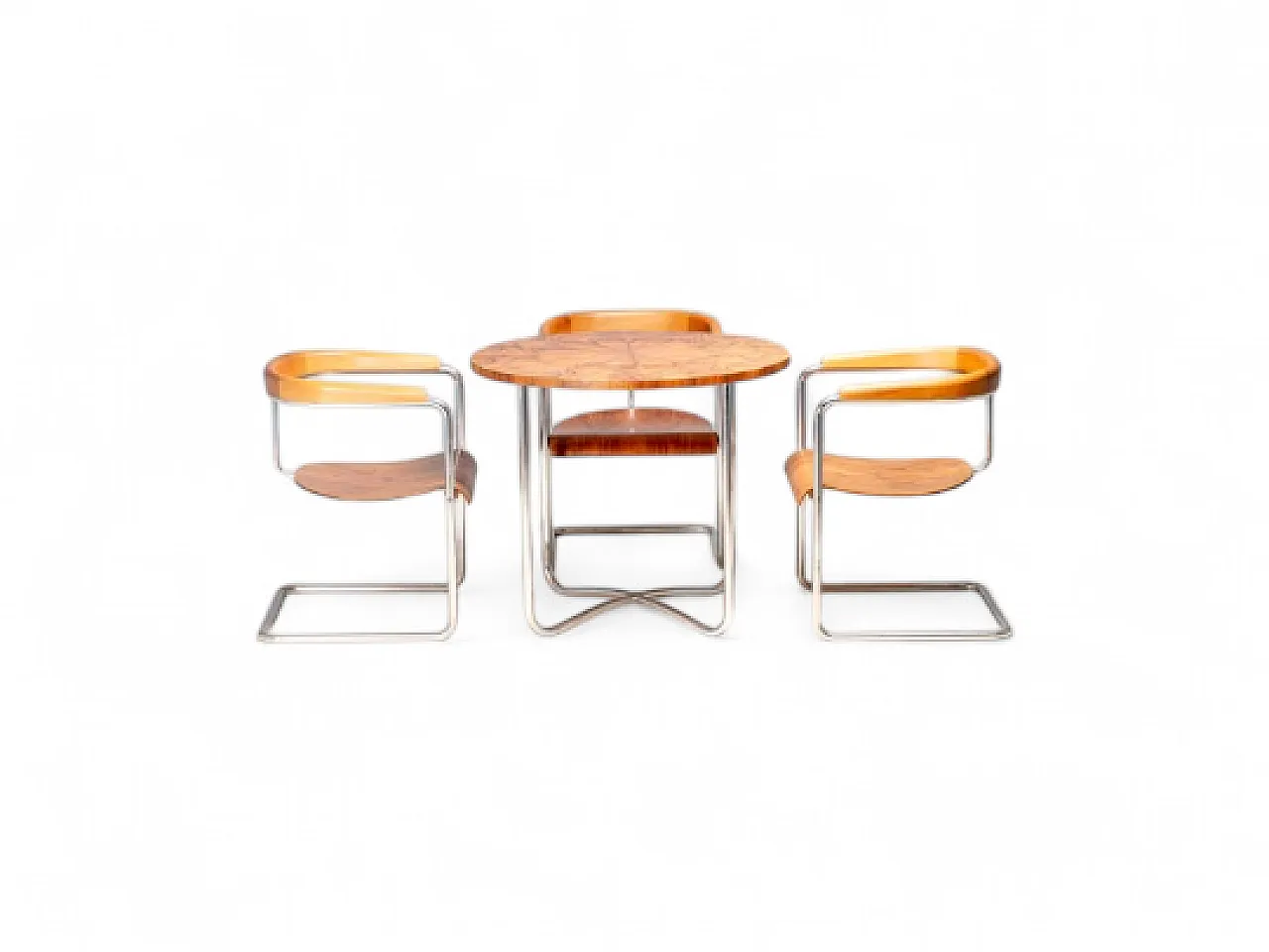 3 Poltrone con tavolo rotondo, inizio '900 14