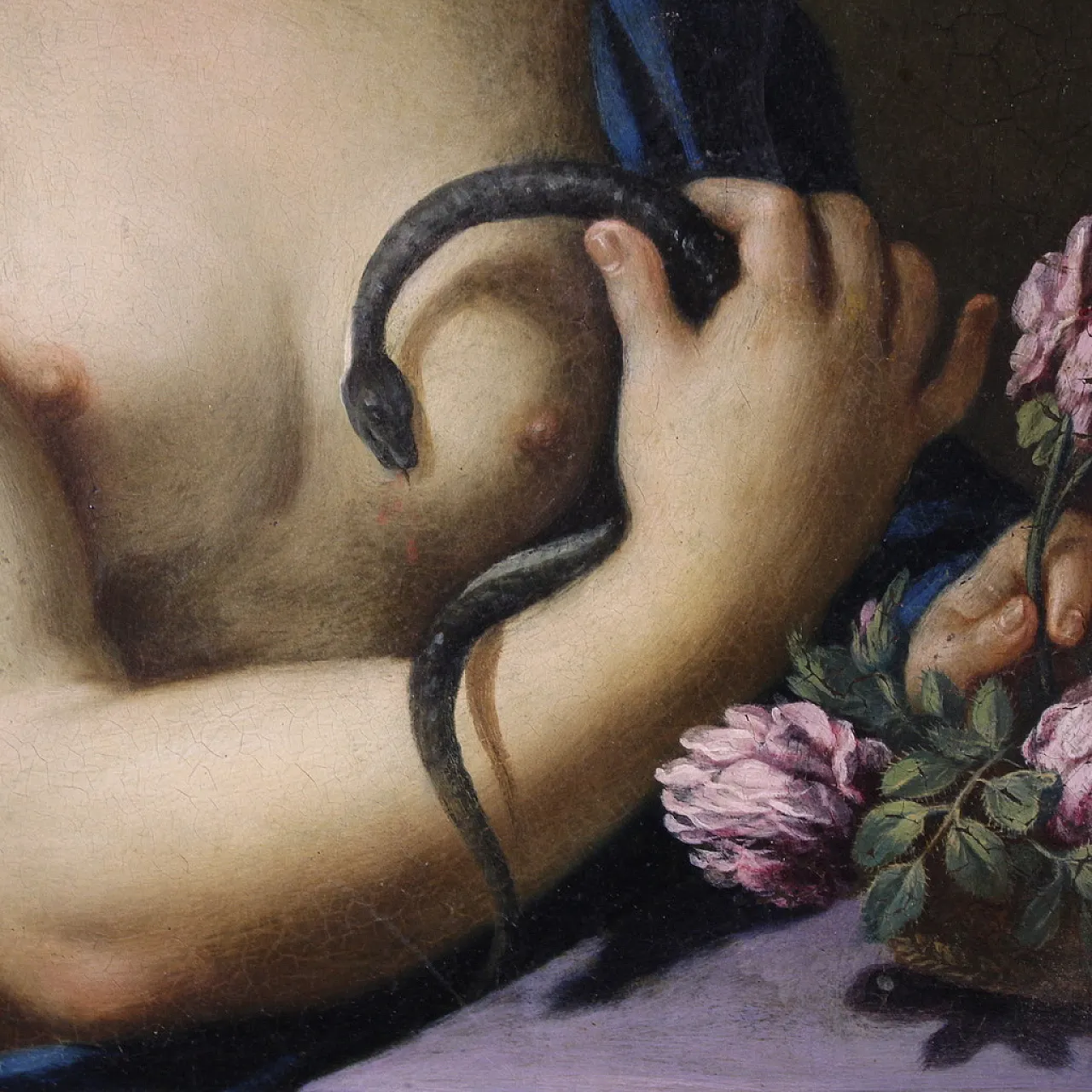 The Death of Cleopatra, oil on copper, 18th century 5