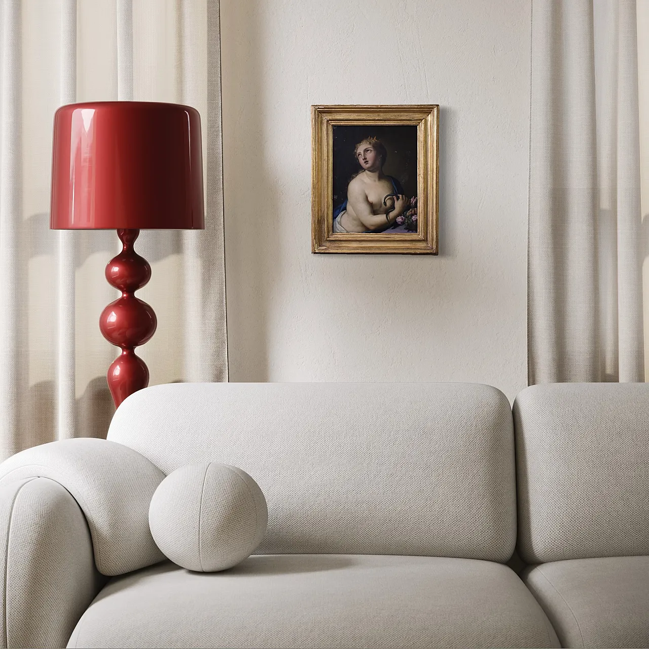 The Death of Cleopatra, oil on copper, 18th century 9