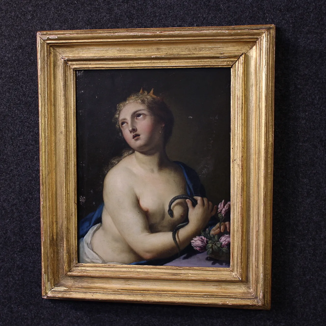 The Death of Cleopatra, oil on copper, 18th century 13