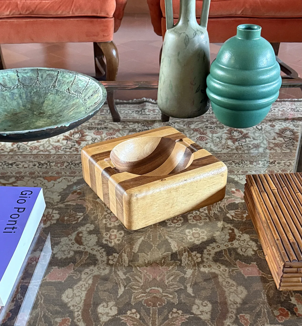 Midcentury wooden bowl, Italy, circa 1970 2