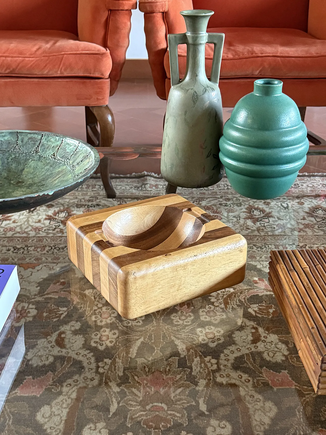 Midcentury wooden bowl, Italy, circa 1970 3