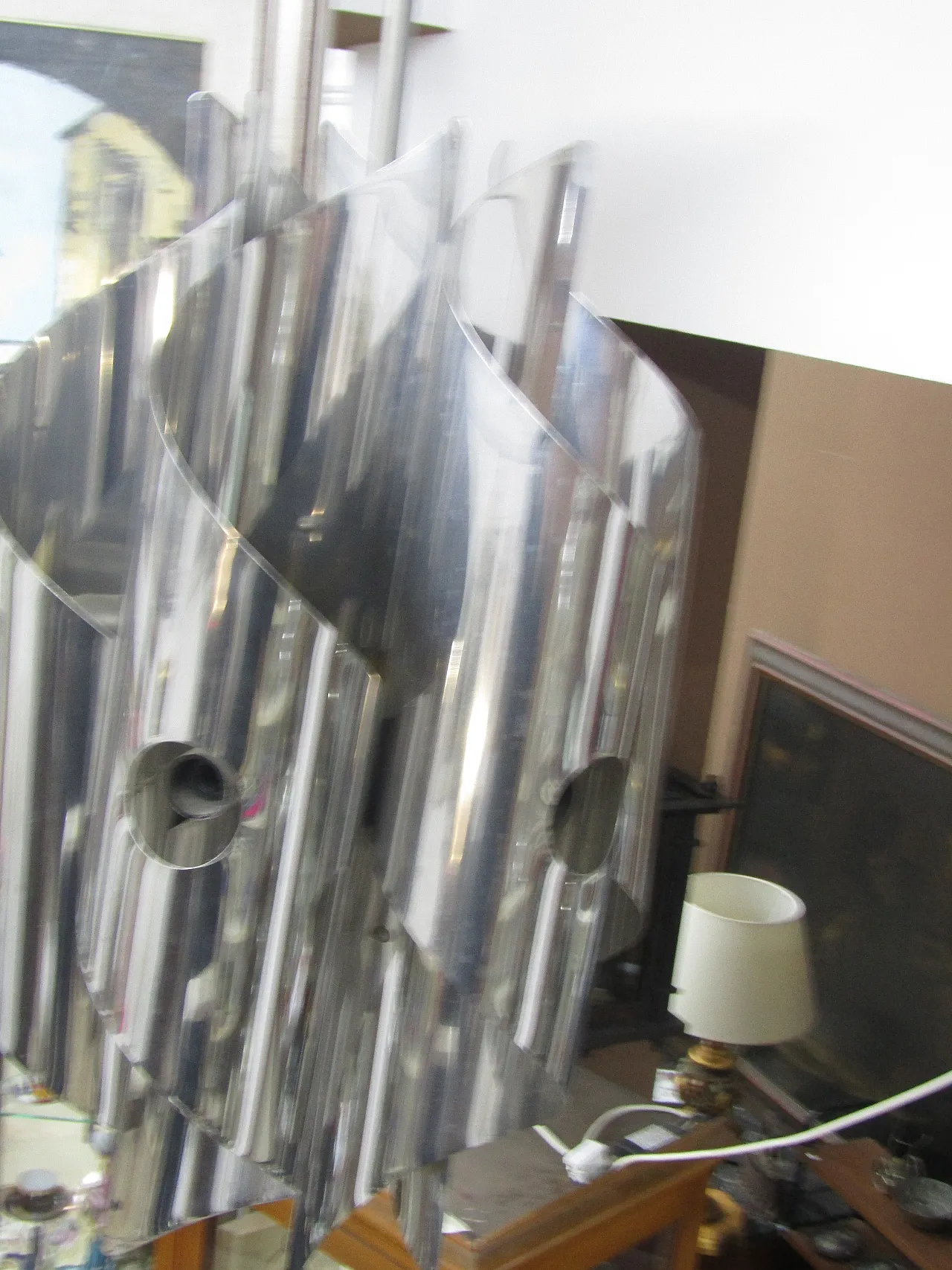 chandelier crhome steel 4