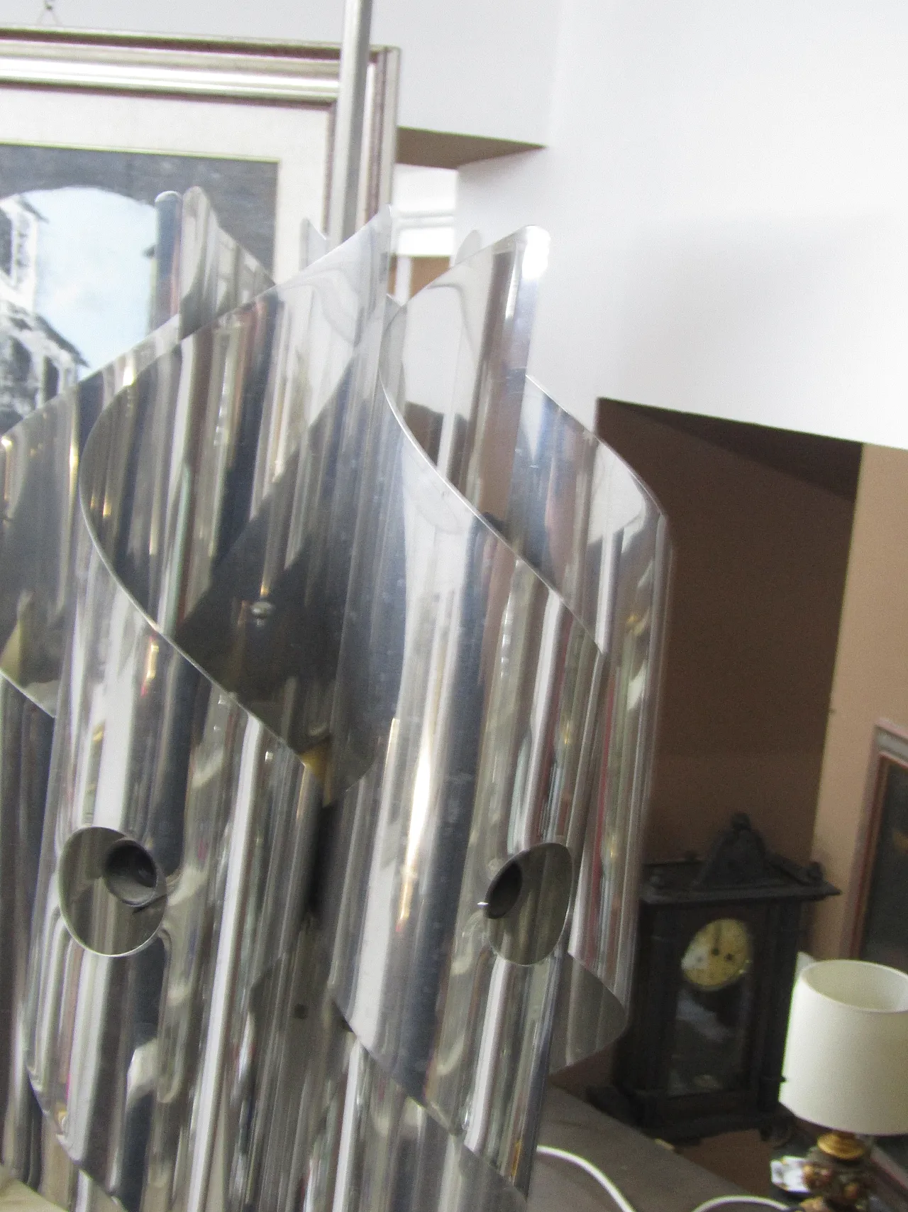 chandelier crhome steel 6