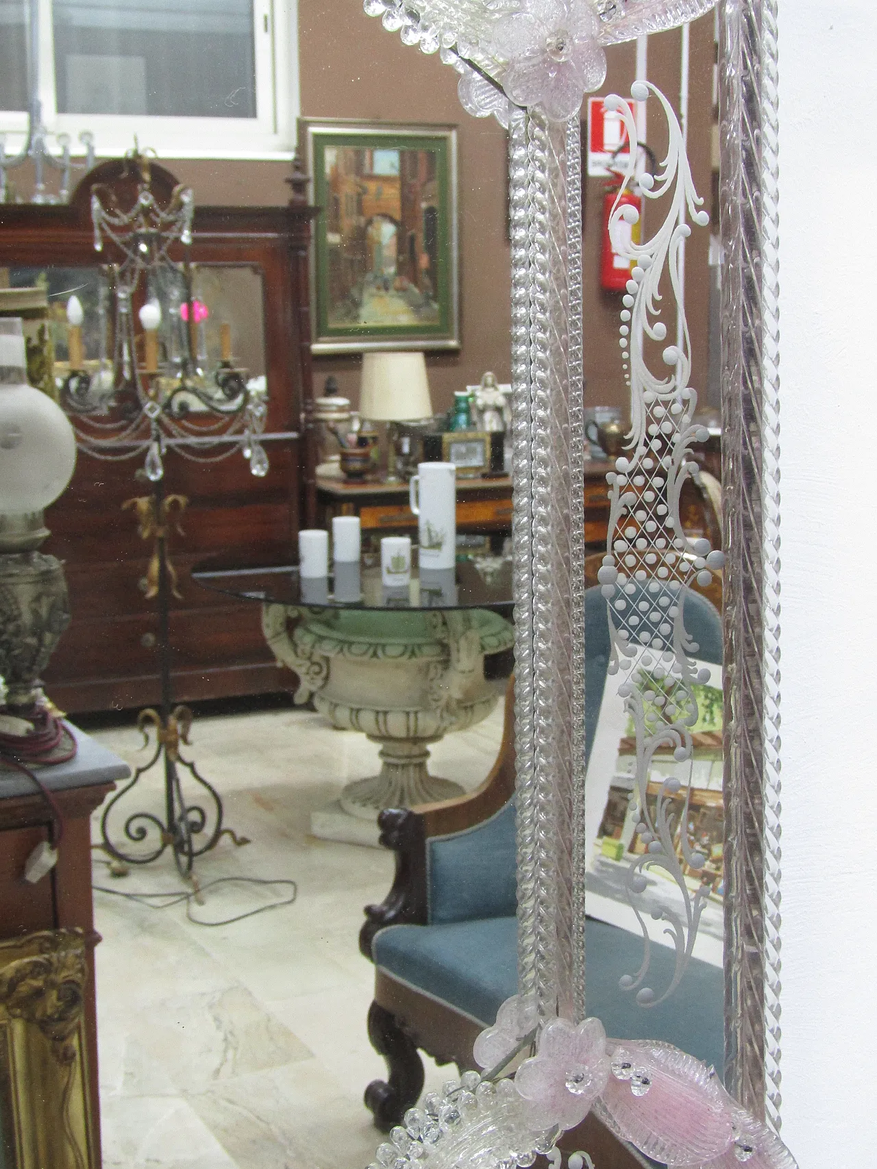 Specchio in vetro di Murano, anni '90 7