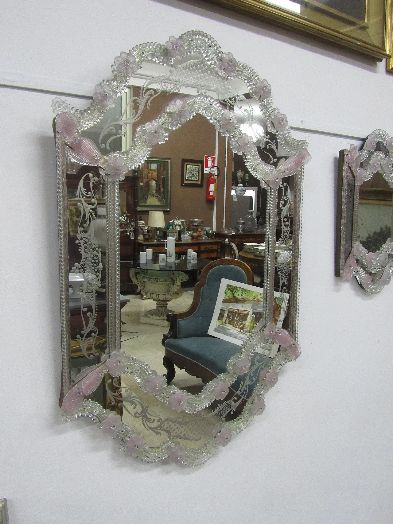 Specchio in vetro di Murano, anni '90 8