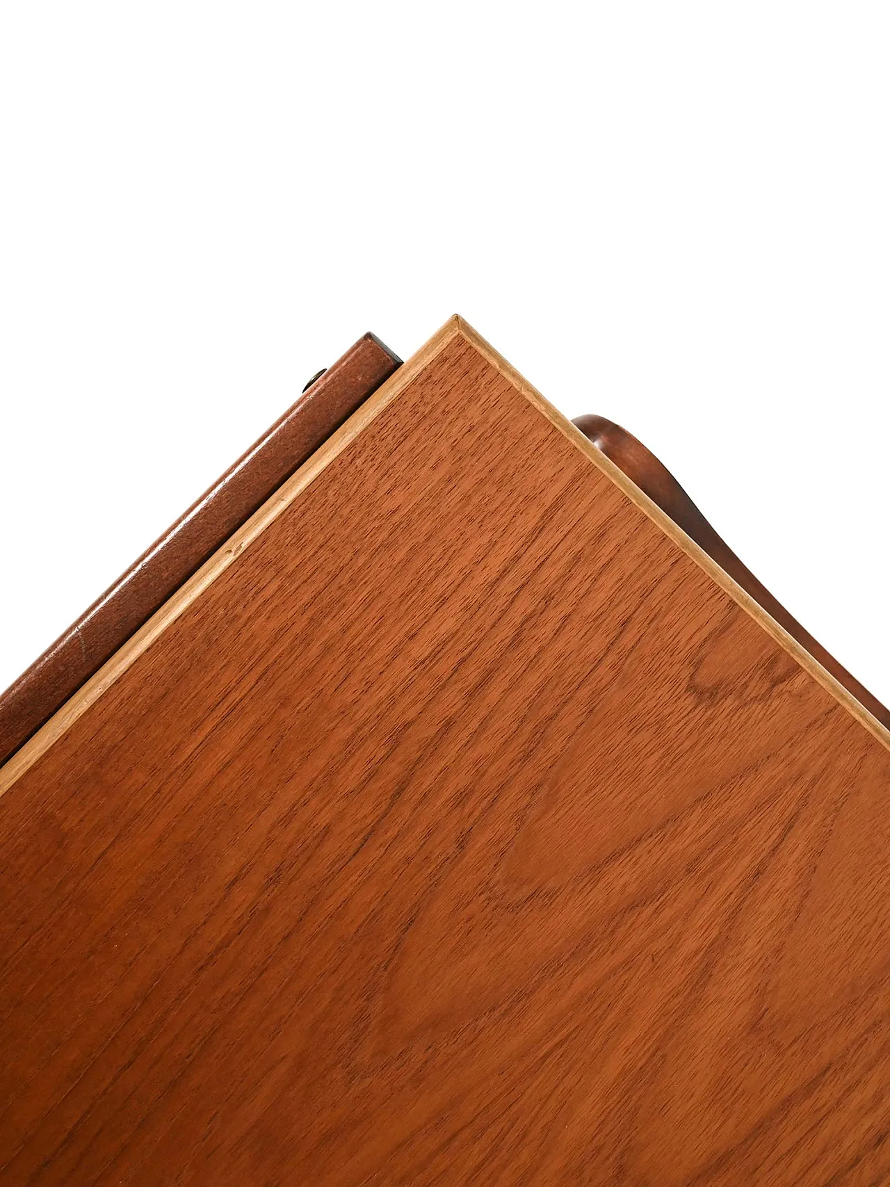 Tavolino portalana scandinavo in teak e rovere 10