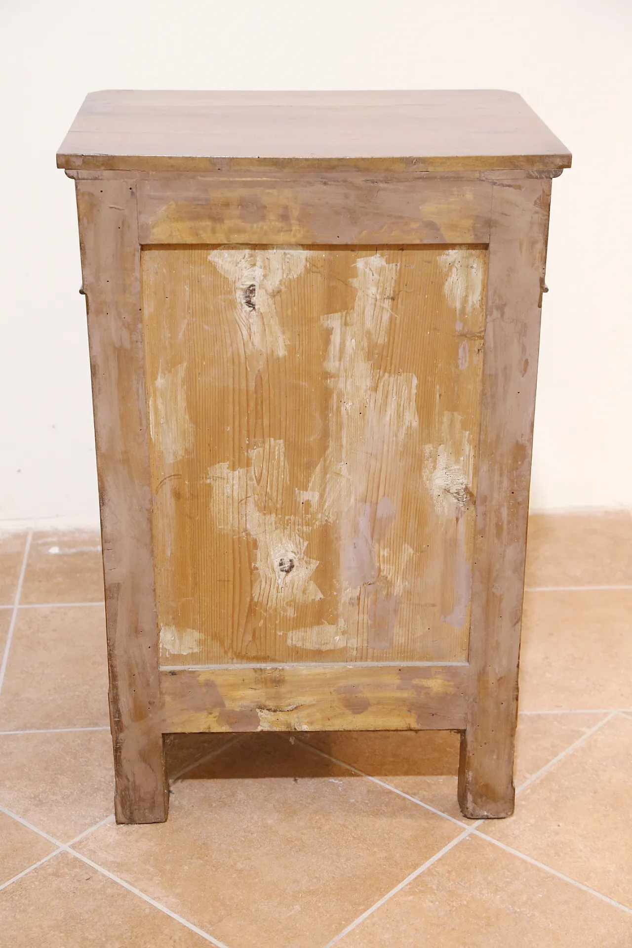 Louis Philippe French solid walnut bedside table, 19th century 14