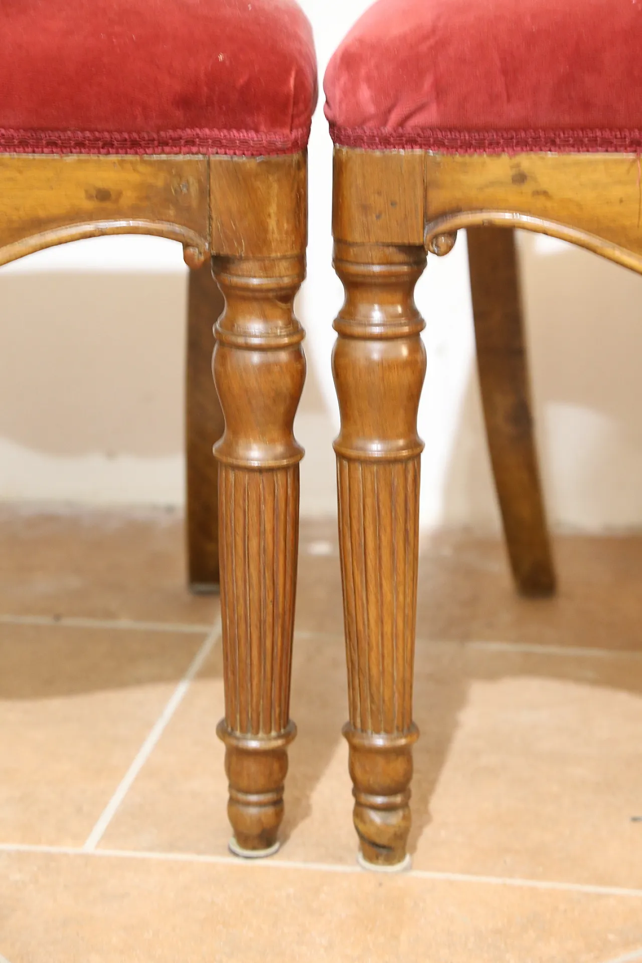 6 Biedermeier chairs set, Emilian, 19th century 2