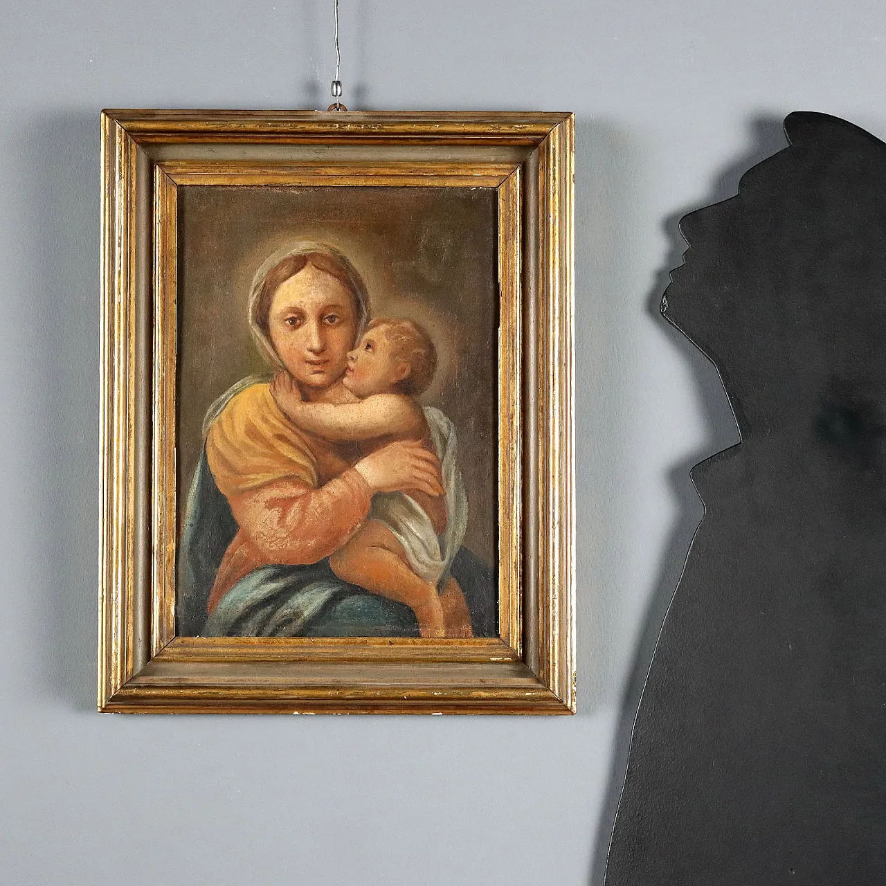 Scena sacra della maternità, olio su tela, '700 2