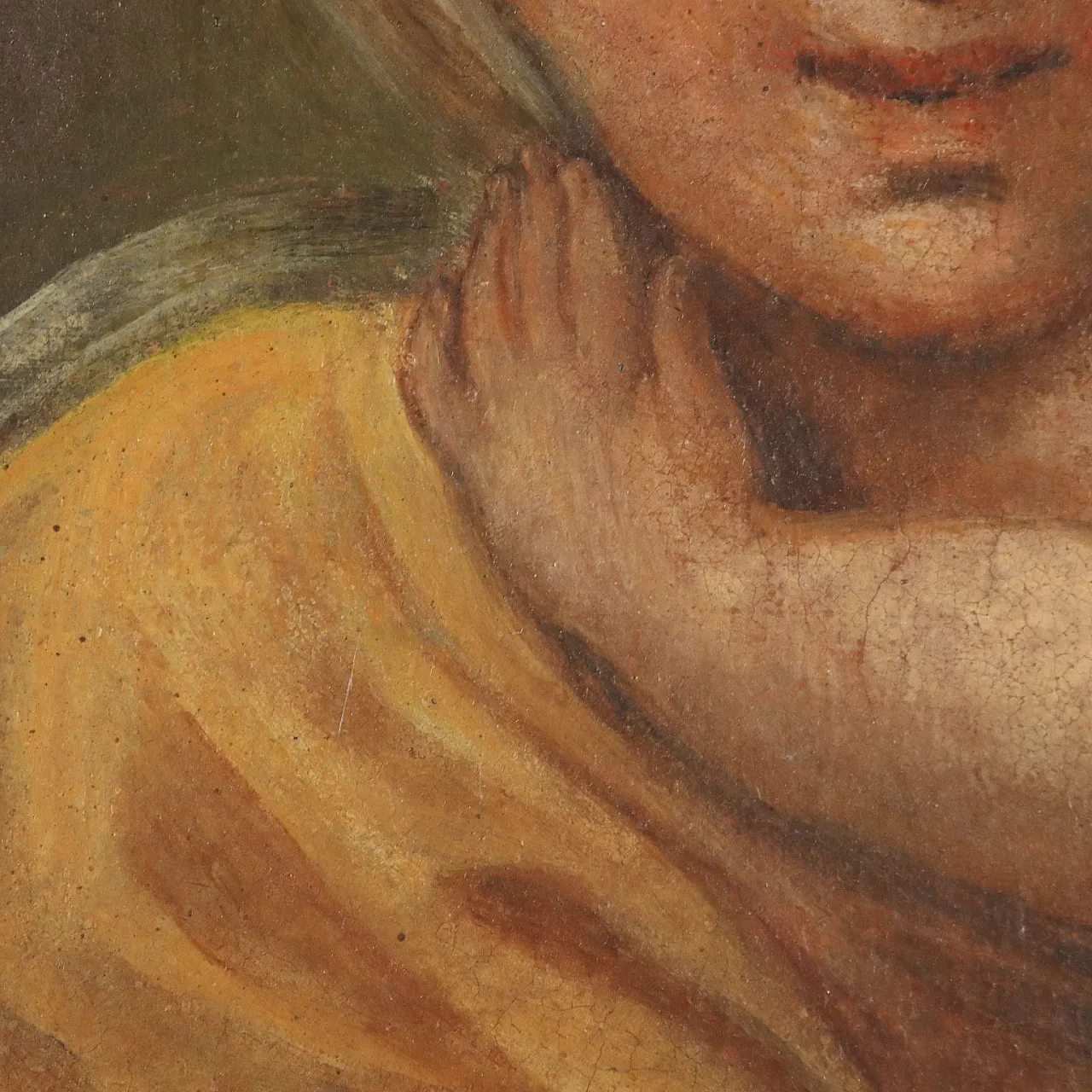 Scena sacra della maternità, olio su tela, '700 5