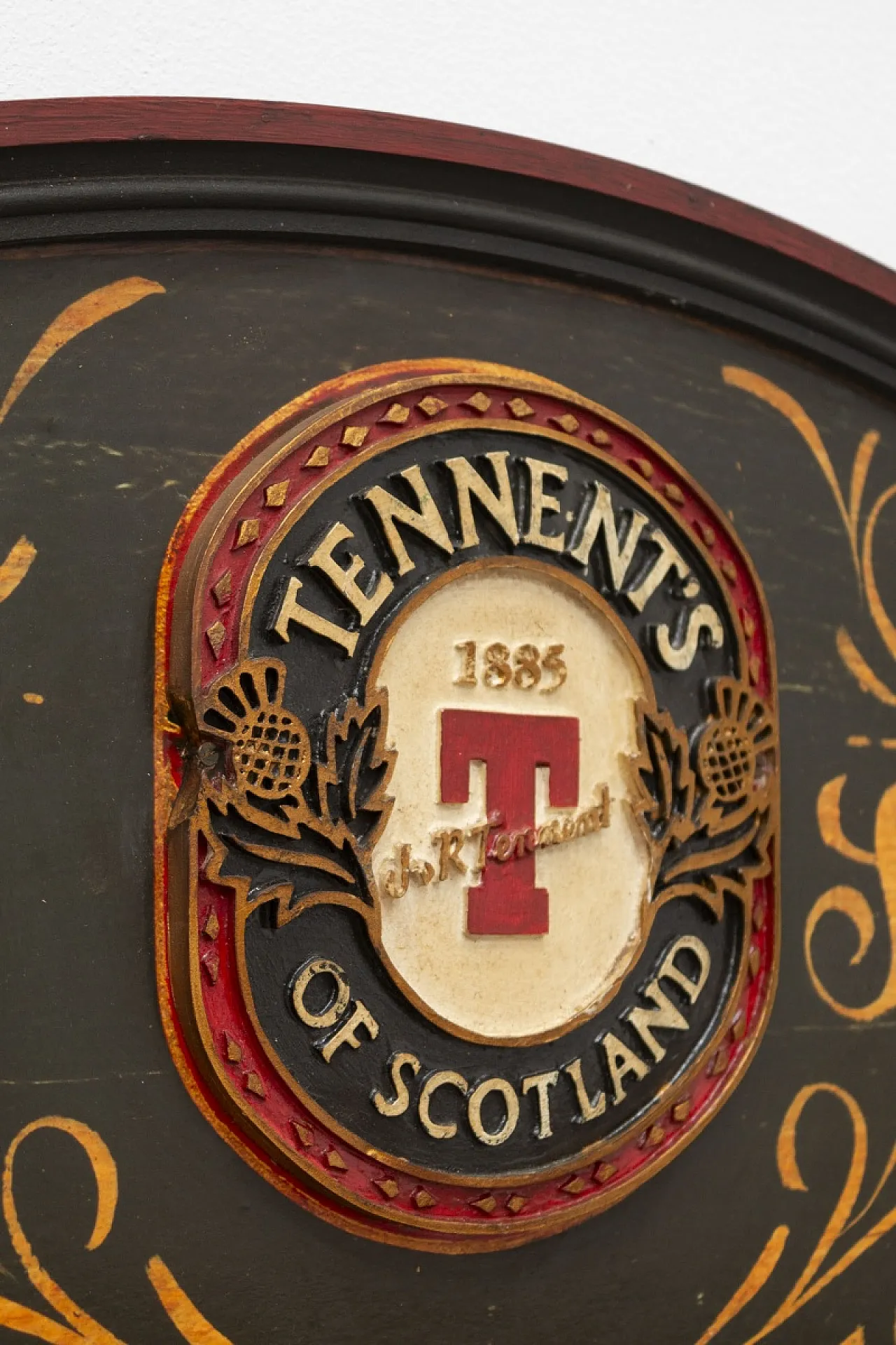 Birra Tennent's of Scotland, insegna in legno, '900 2