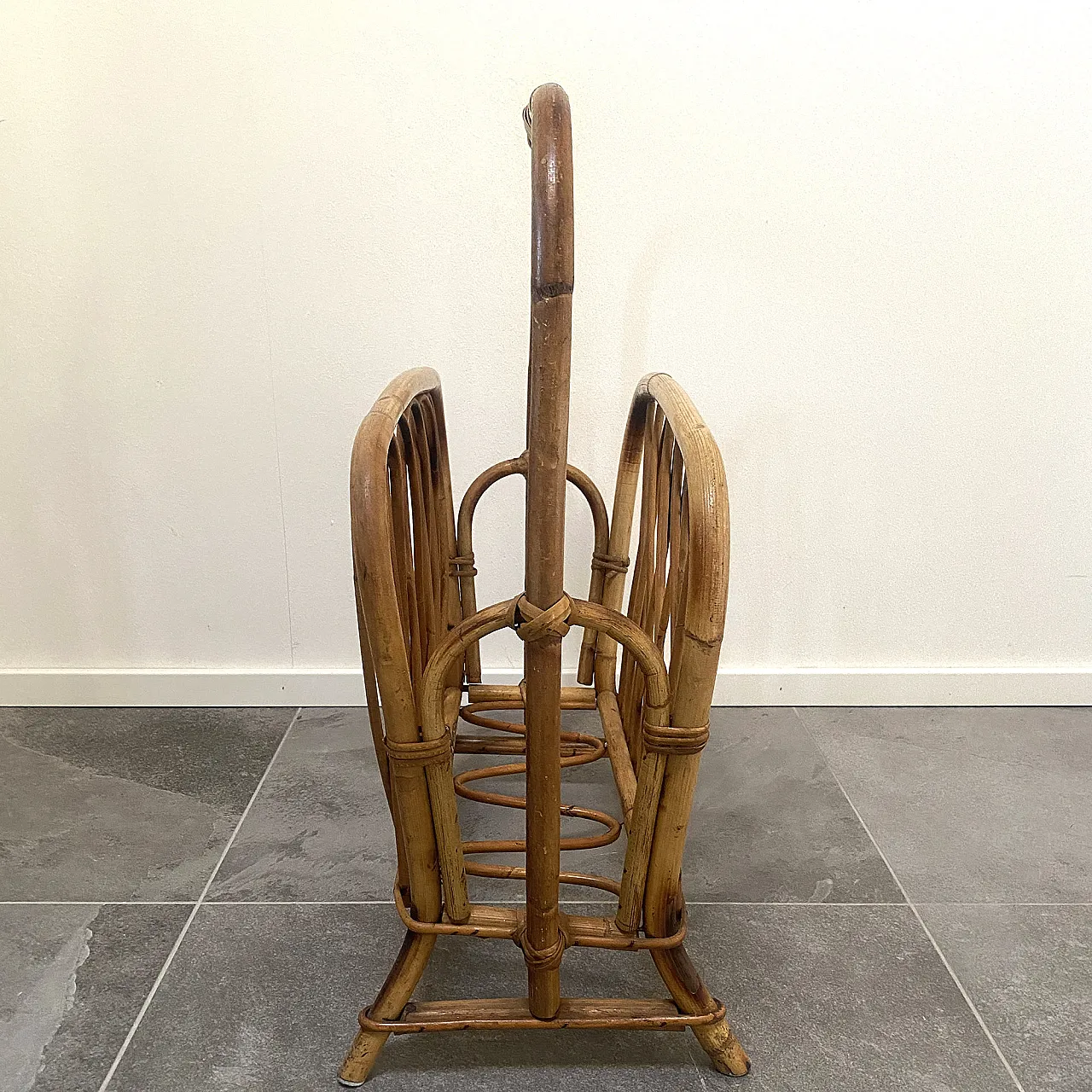 Bamboo magazine rack from the 70s 5