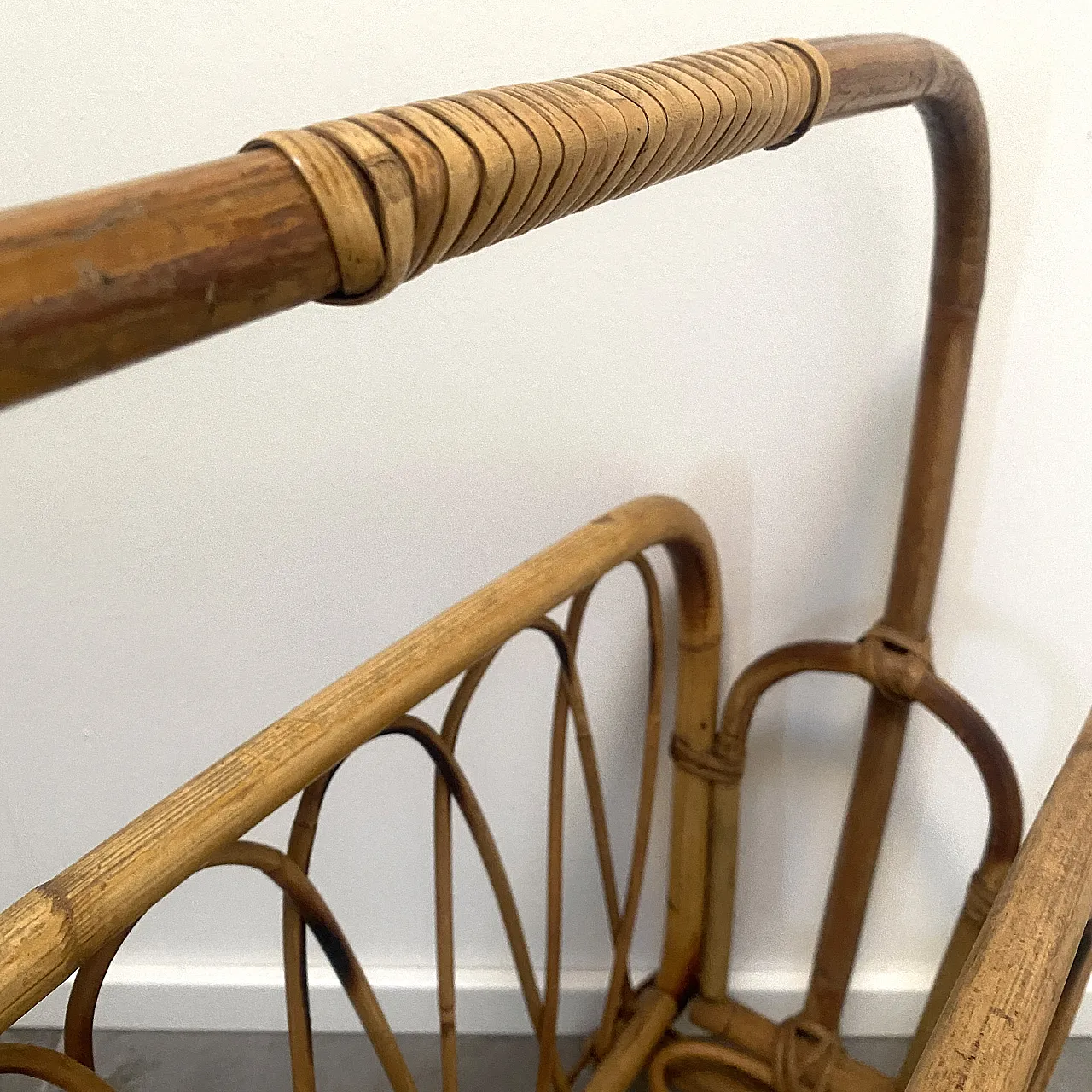 Bamboo magazine rack from the 70s 8