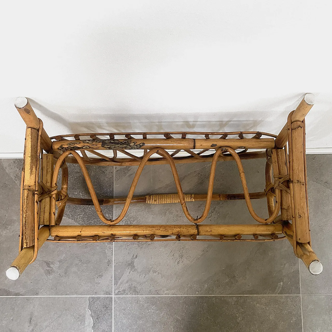Bamboo magazine rack from the 70s 10