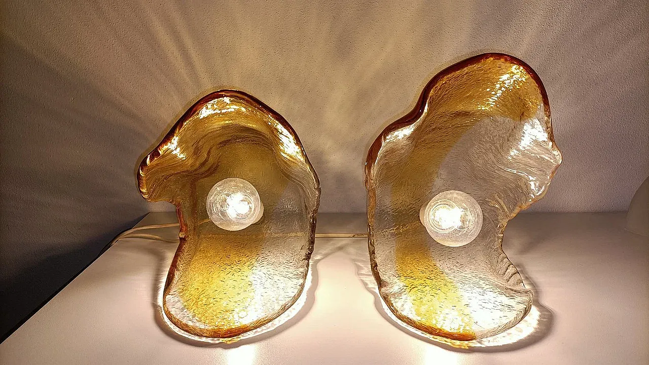 Pair of La Murrina Shell lamps, 1970s 4