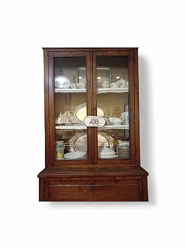 Double body sideboard with solid wood flap, 50s