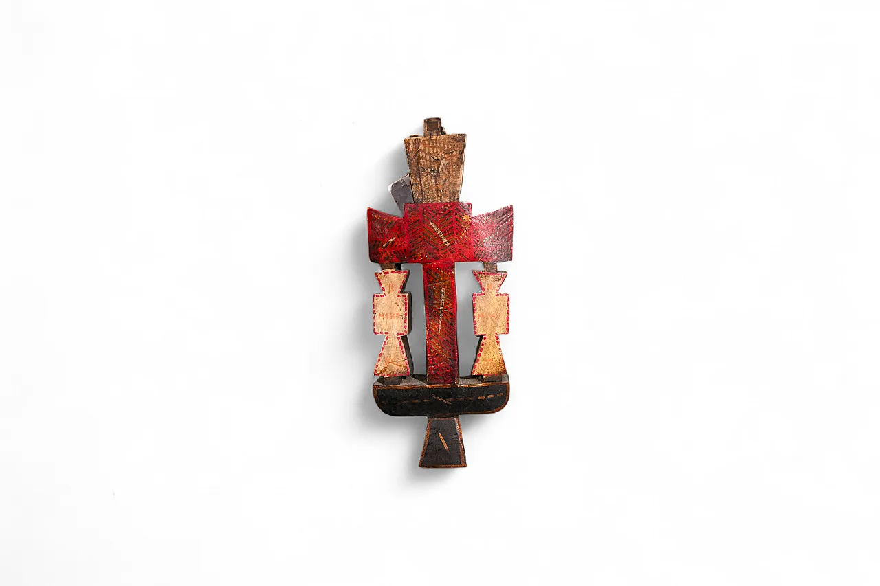 Romanian Orthodox Cross Sculpture by Victoria & Marian Zidaru, 1991 13