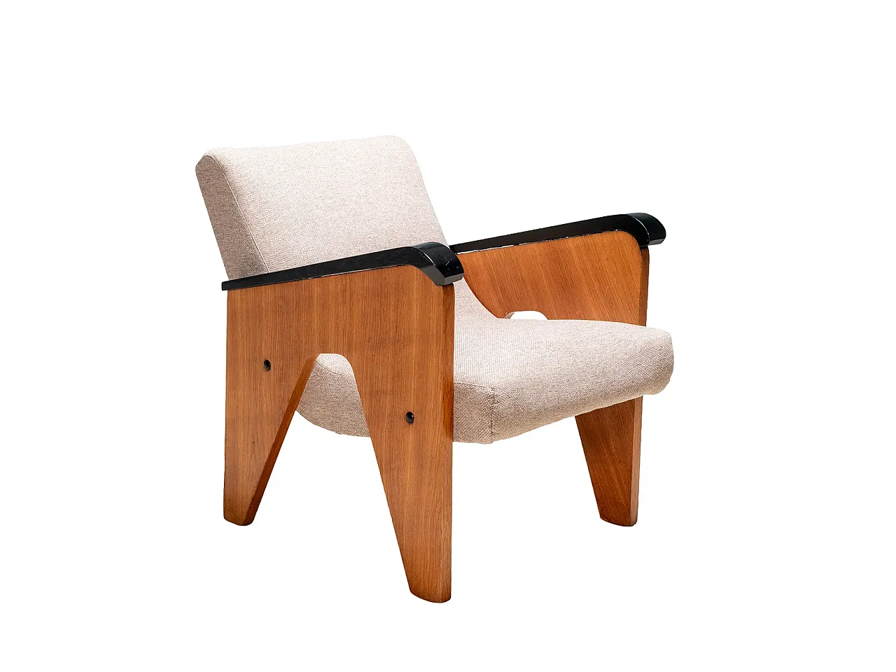 3 Poltrone con tavolo, anni '50 1