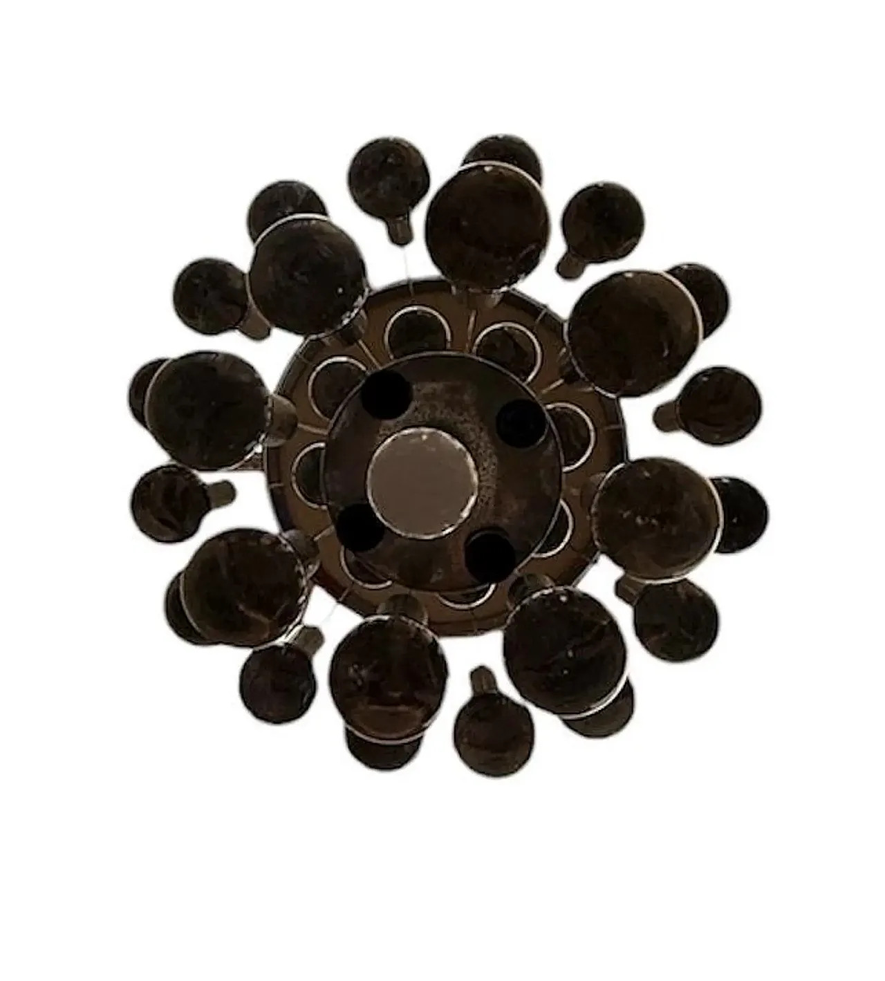 Glass ball chandelier by Gaetano Sciolari, 1960s 12