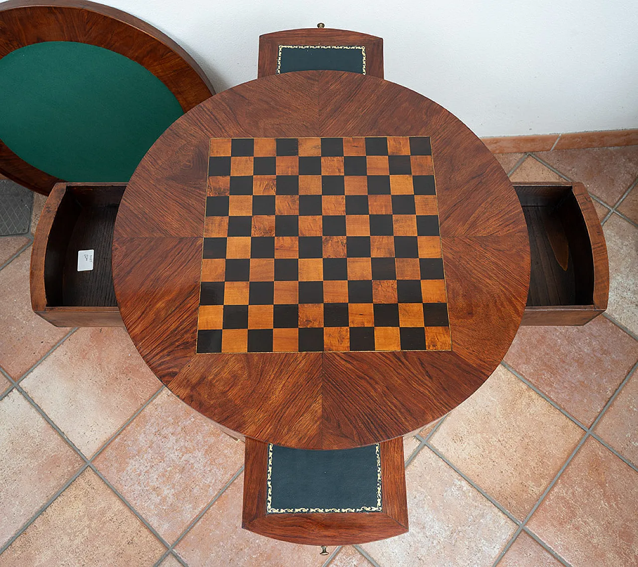 Napoleon III coffee table in precious exotic woods, 19th century 3
