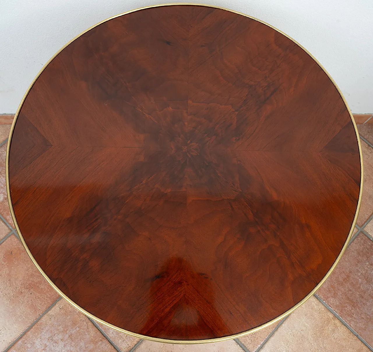 Napoleon III coffee table in mahogany and bronze, 19th century 2