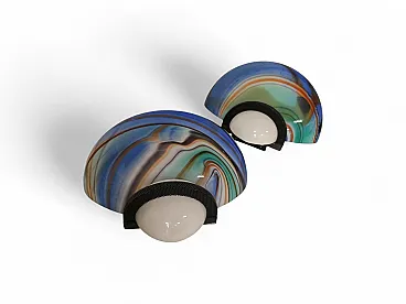 Pair of Ottavio Missoni wall lamps, late 29th century