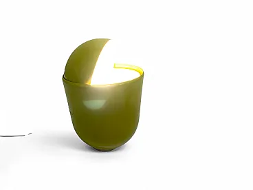 Green Elmo table lamp by Str Imago DP, 1970s