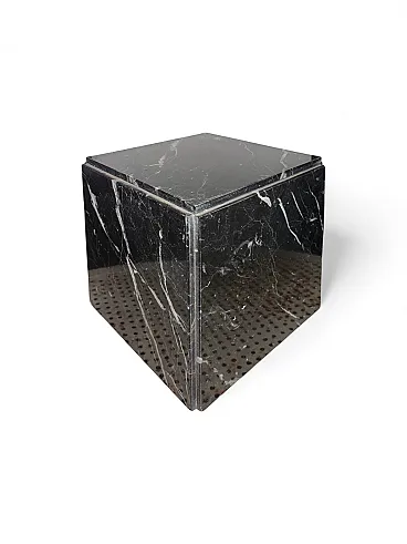 Comodino in marmo Marquina, anni '50
