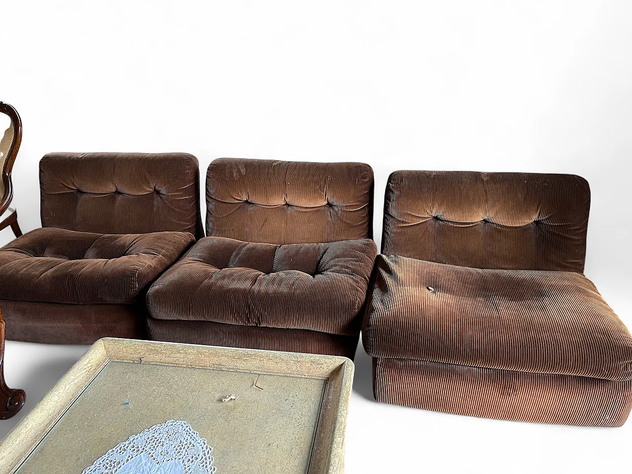 Divano 5 moduli Amatea di Mario Bellini per Cassina, anni '70 4