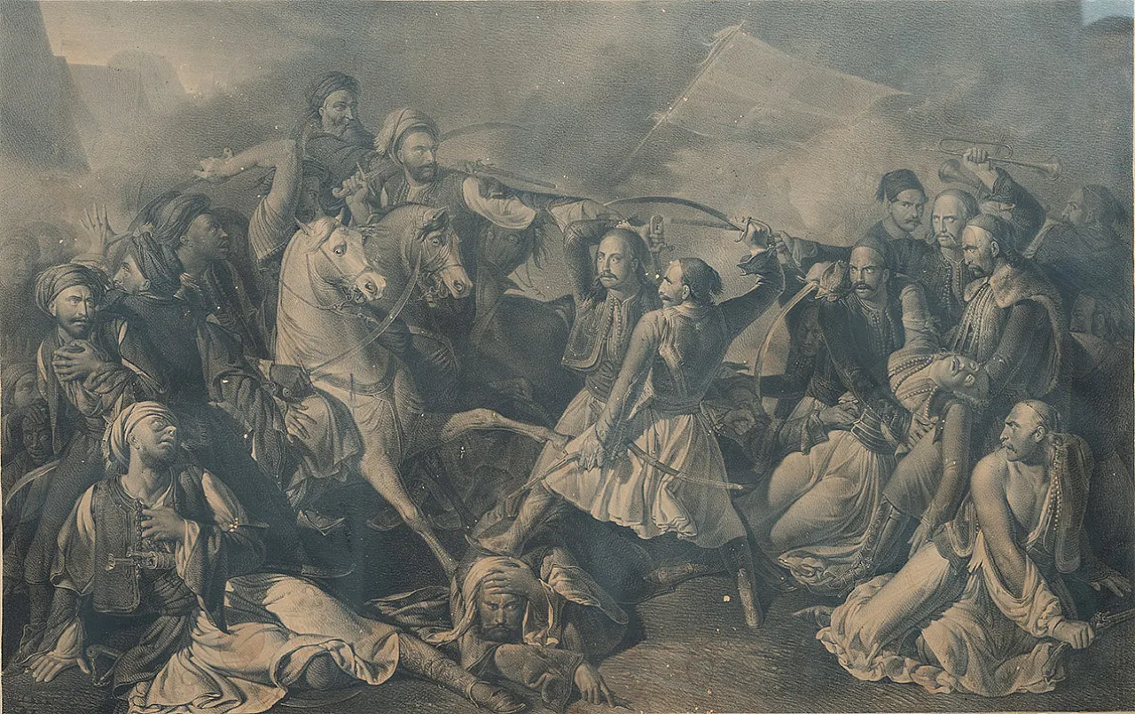 Napoleon III print with finely carved and gilded frame, 19th century 2