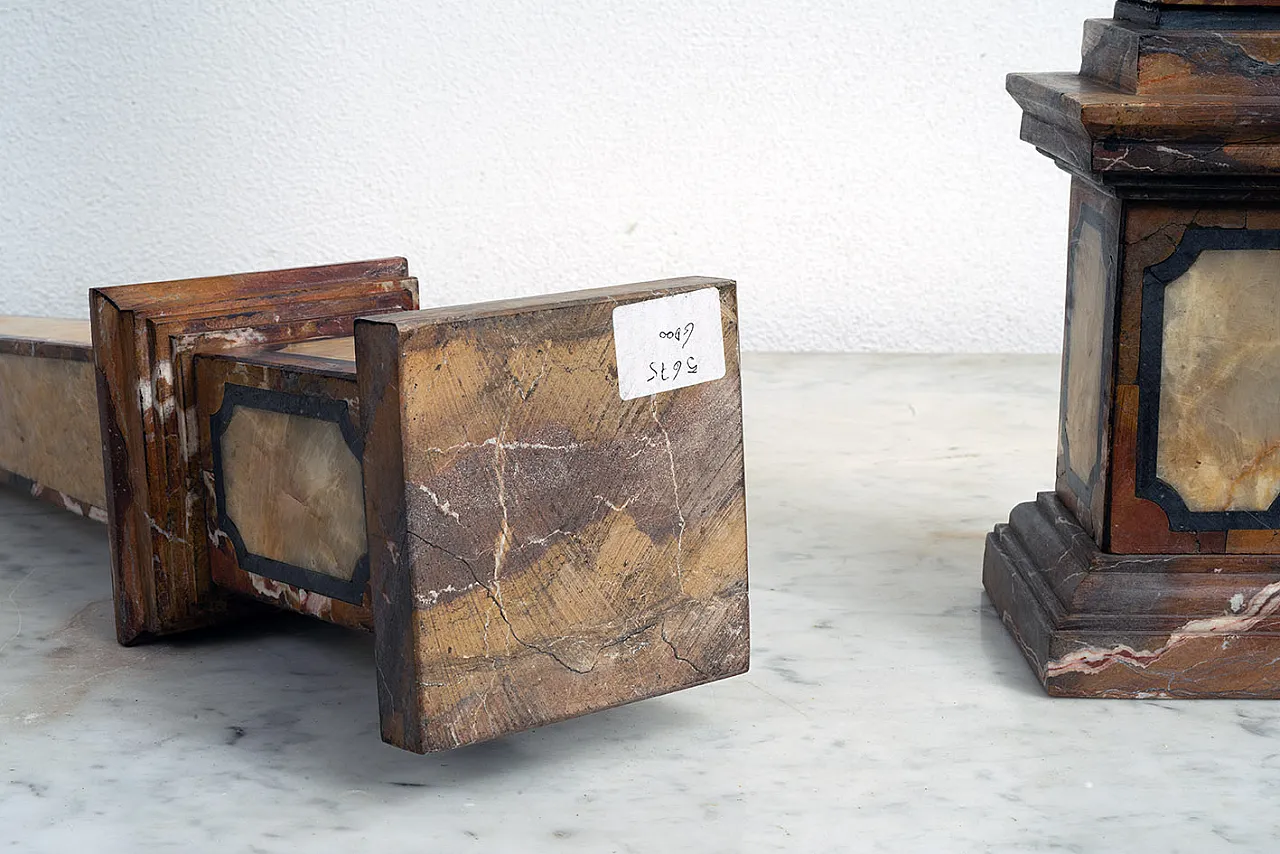 Coppia di obelischi in marmi policromi, fine '800 3