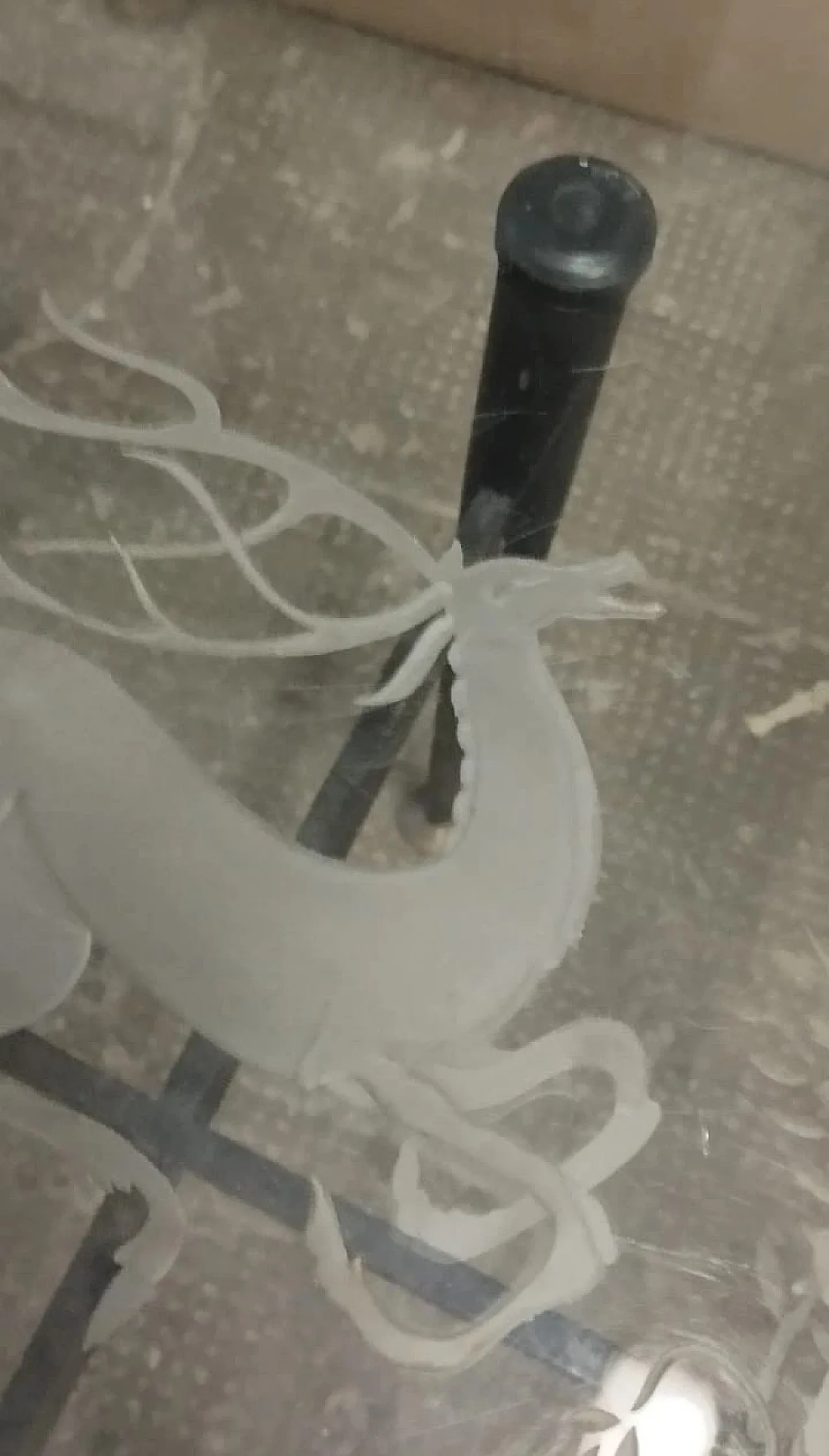 Tavolino in vetro molato di Gió Ponti Ferro, anni '50 7