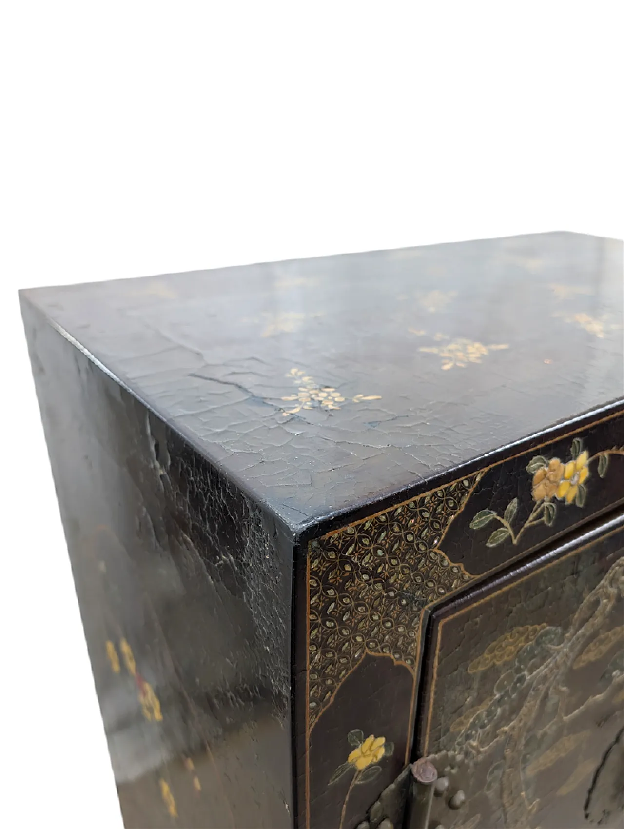 Mobile bar cinese artigianale con illuminazione, metà '900 4