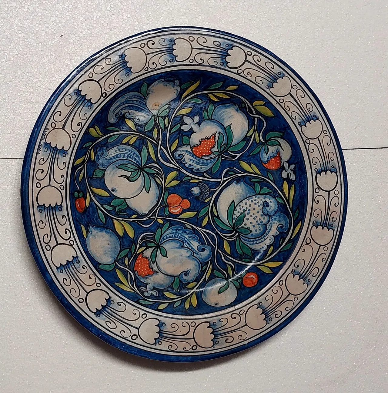 Piatto dipinto, G.Licata Sciacca, anni '60 7