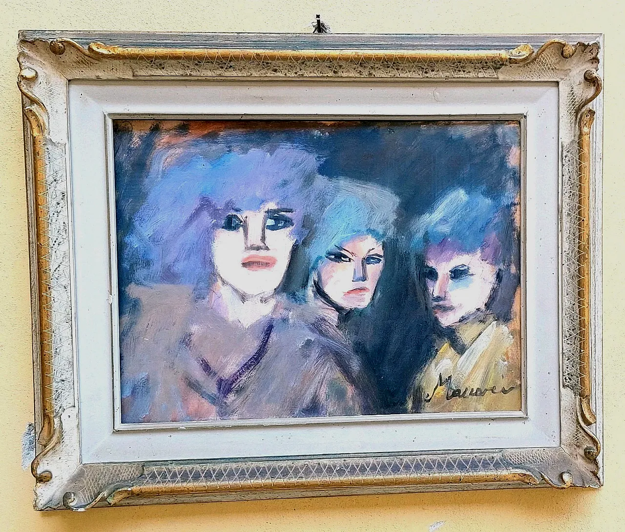 Mino Maccari, olio su cartone, '900 1