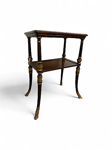 Tavolinetto etagere in mogano impero, '800
