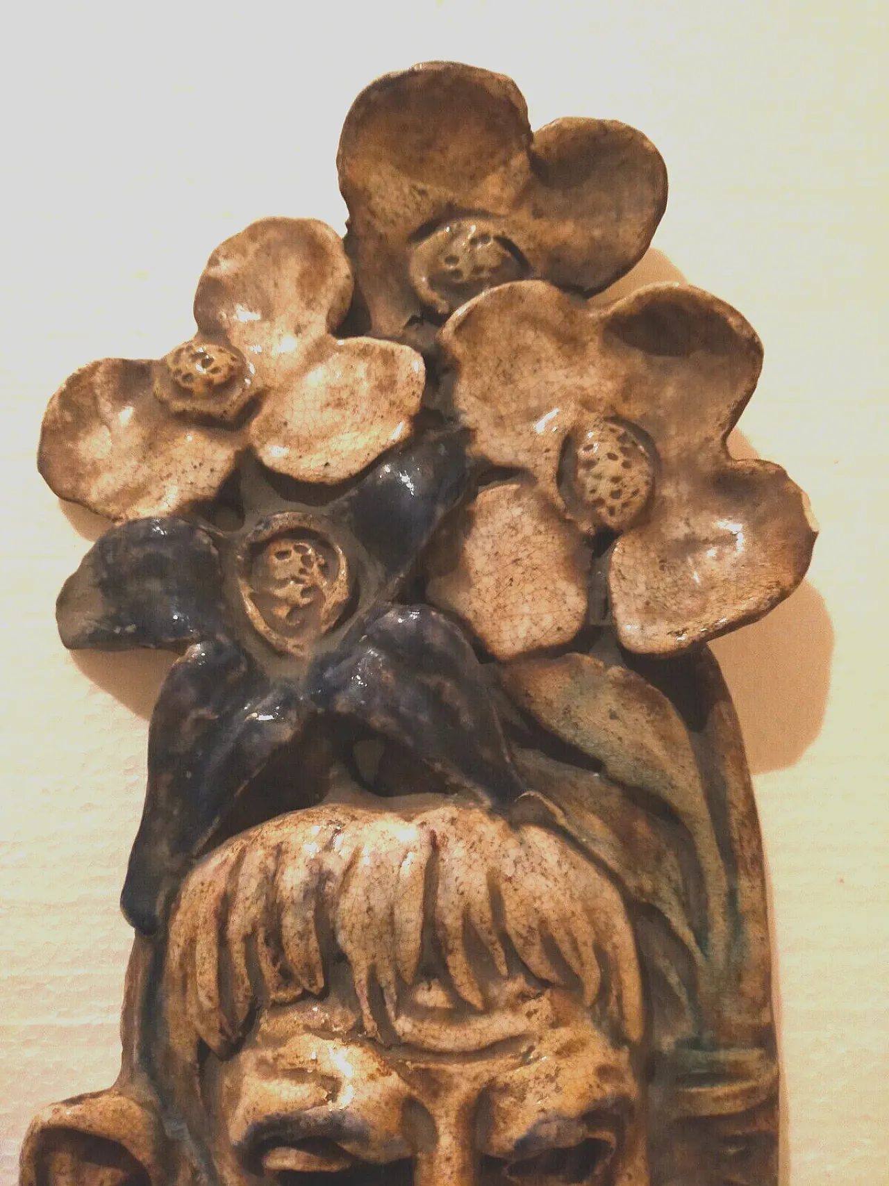 Majolica sculpture by R. Pucci, 1950s 3