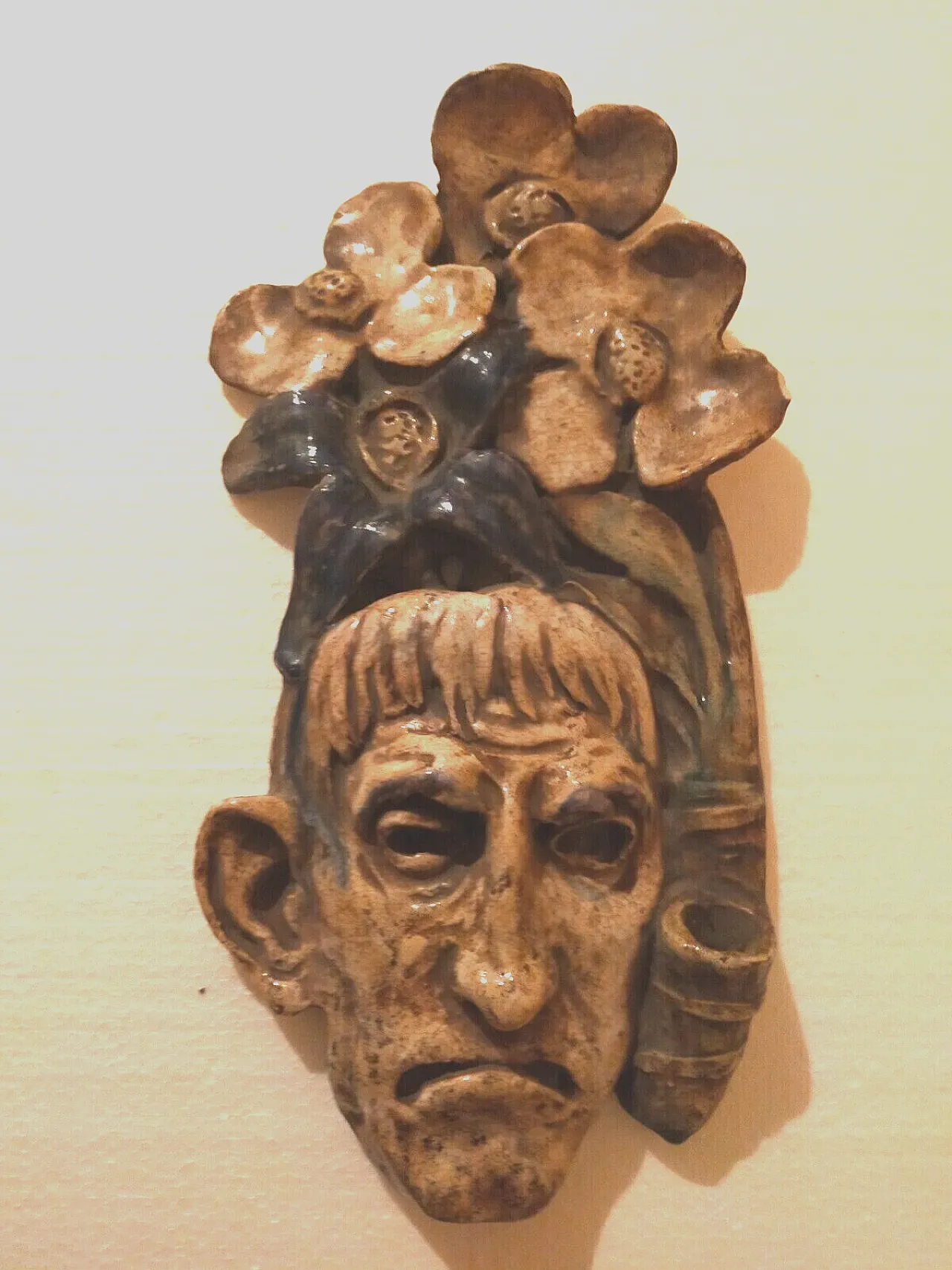 Majolica sculpture by R. Pucci, 1950s 4