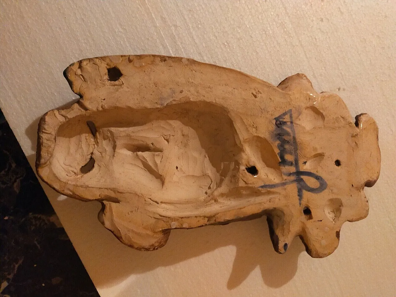 Majolica sculpture by R. Pucci, 1950s 5