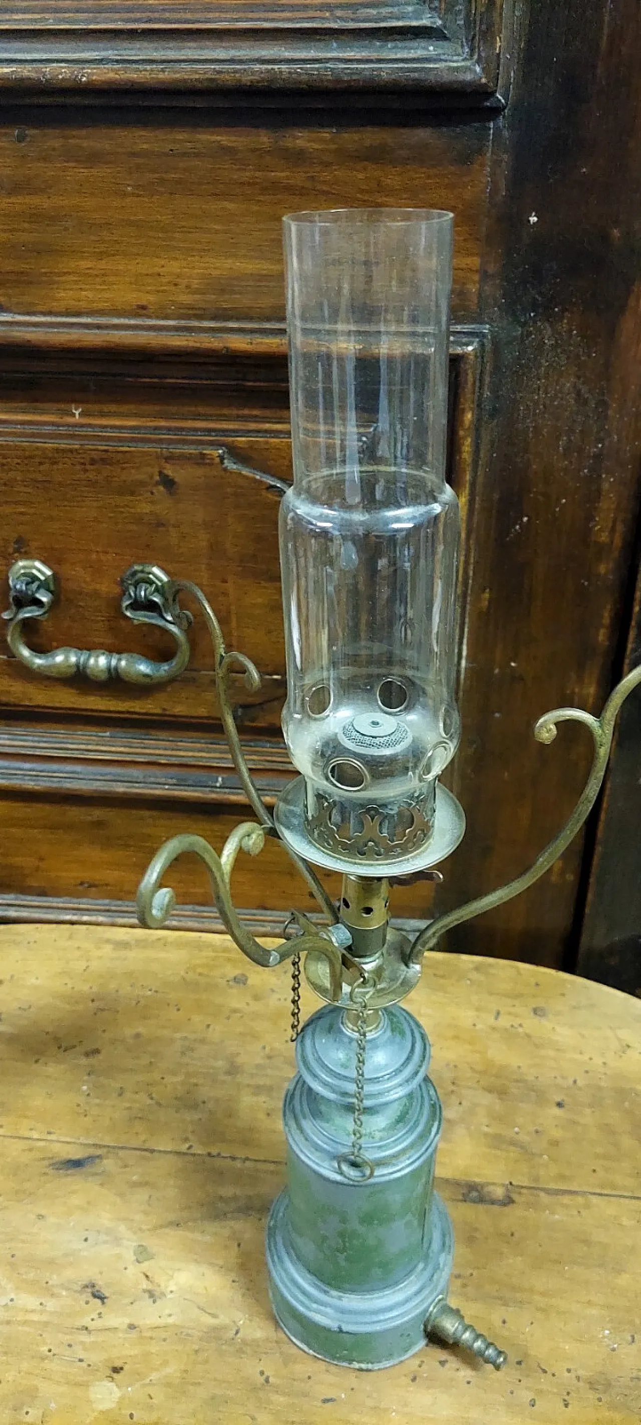 Lume a petrolio in metallo, '800 5