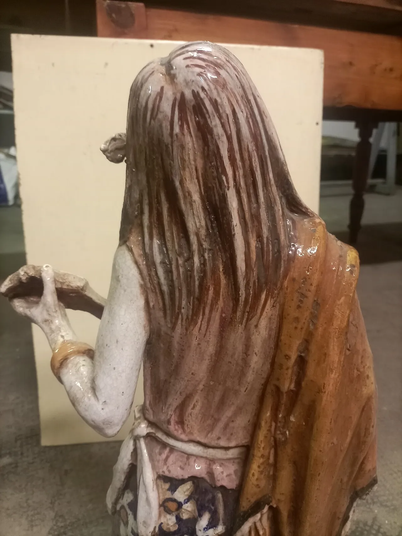 Scultura in terracotta smaltata attribuita a Roberto Pucci, '900 10