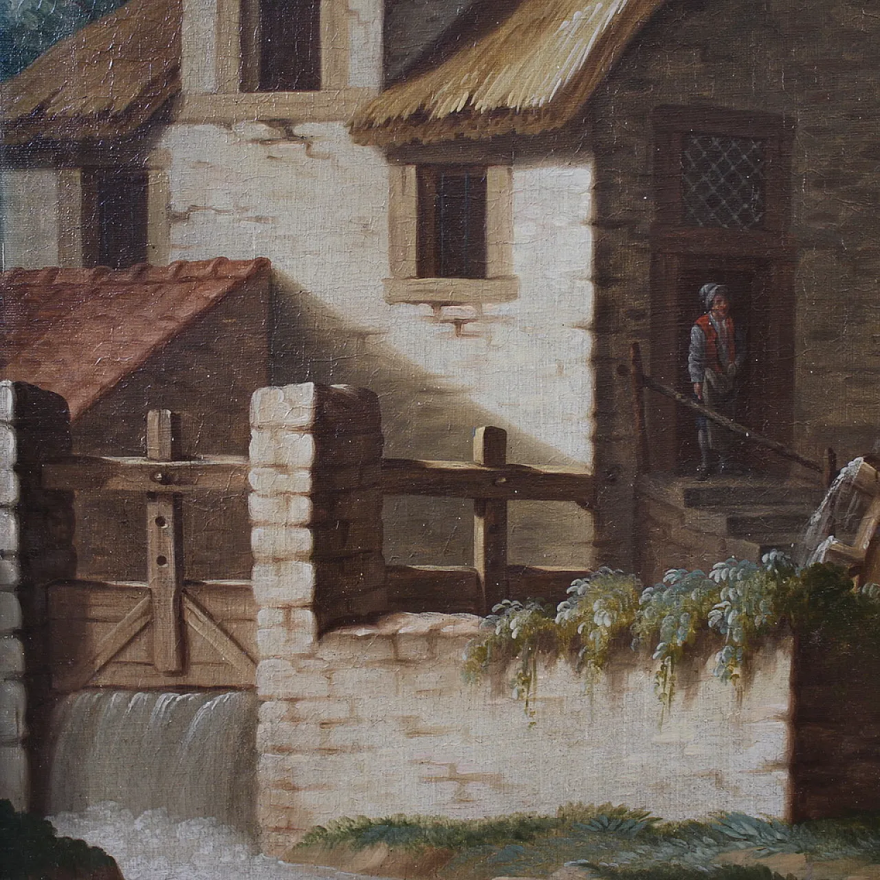 Quadro italiano paesaggio di campagna, '700 13