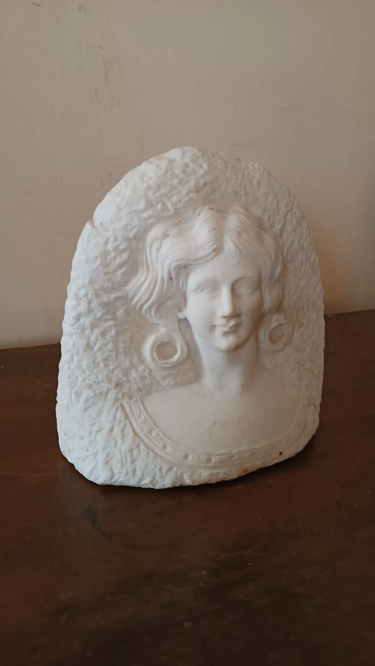 Busto femminile in marmo, primo '900 3
